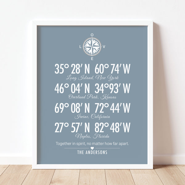 Long distance family gift wall décor