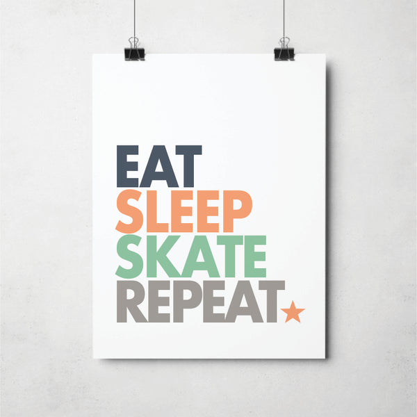 Teen skate Boys wall art