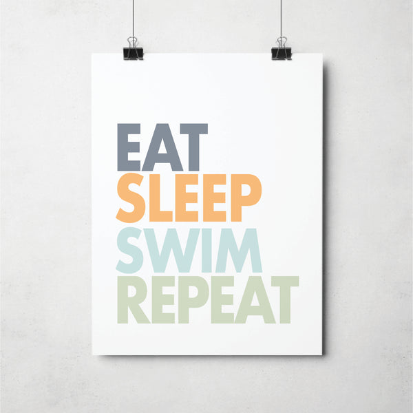 swimmer's room poster