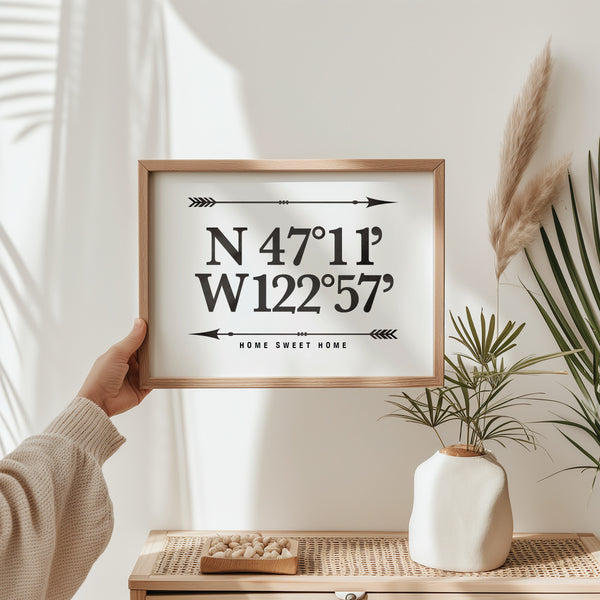 simple home coordinate print housewarming gift