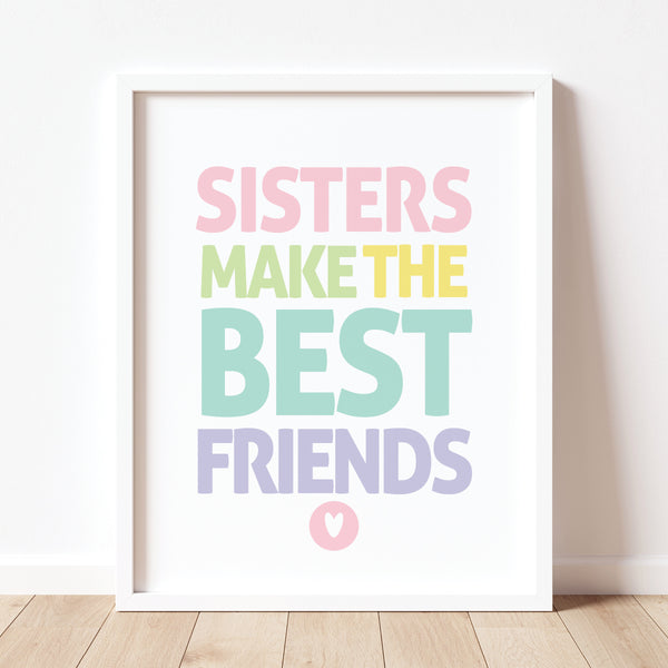 sisters wall art sign
