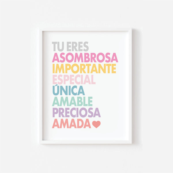 Printable Girl You are Amazing wall art