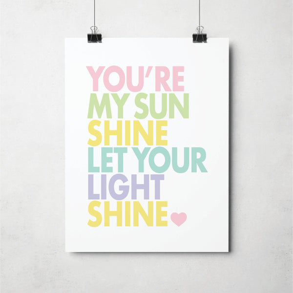 inspirational baby girl wall print