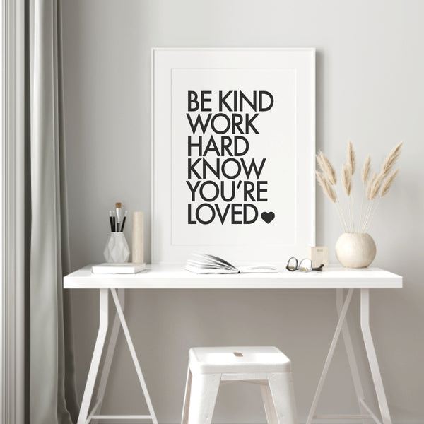 Inspiring girl's wall decor print