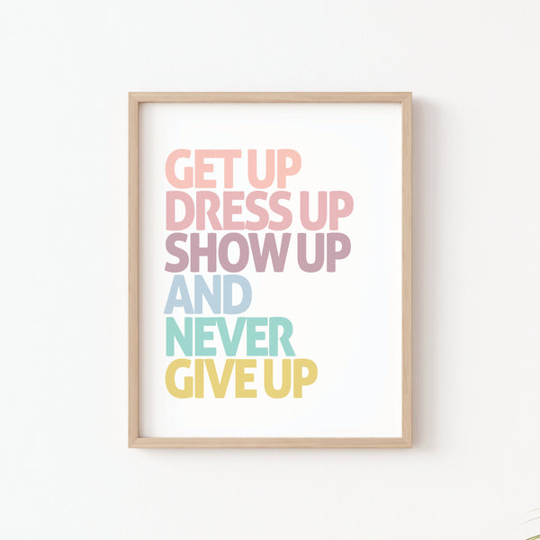 Motivational little girl wall downloadable