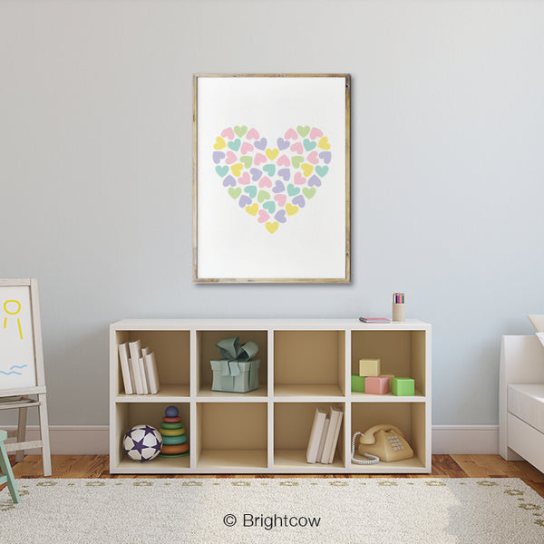 Heart Nursery Wall Printable Art