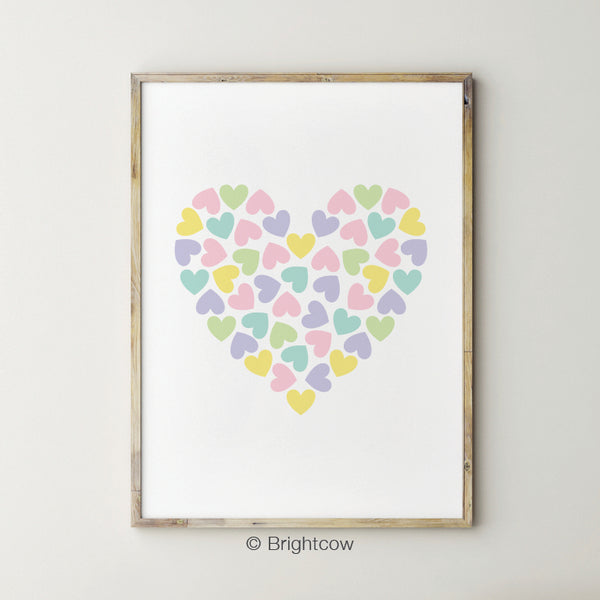 Heart Nursery Wall Printable Art