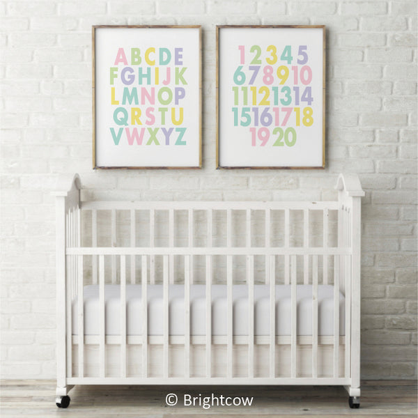 Pastel nursery decor (A set of 2)