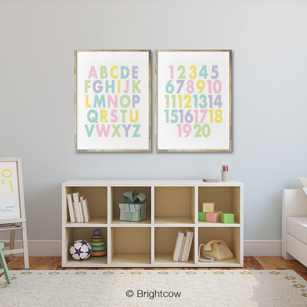 Pastel nursery decor (A set of 2)