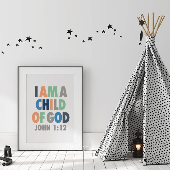 I Am A Child of God Print