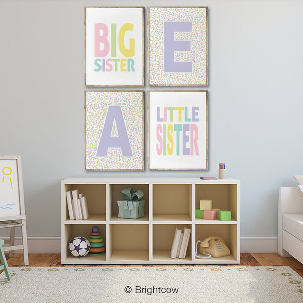 Printable letter wall art