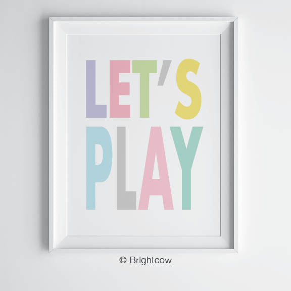 Girls Playroom Wall Art