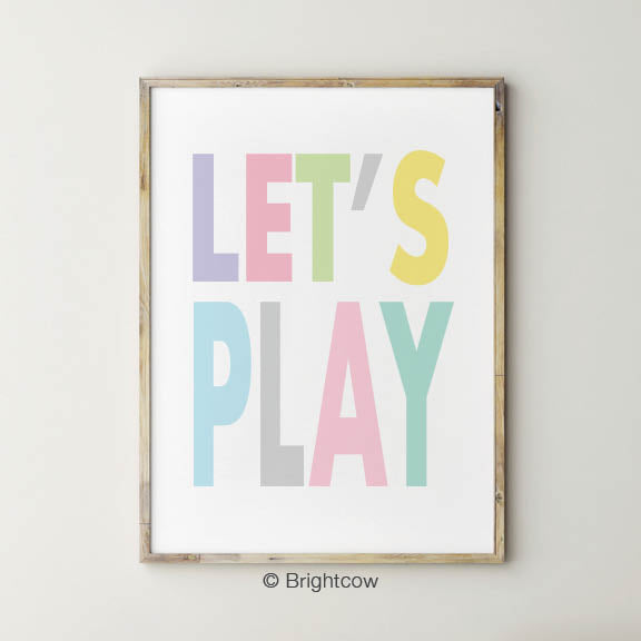 Girls Playroom Wall Art