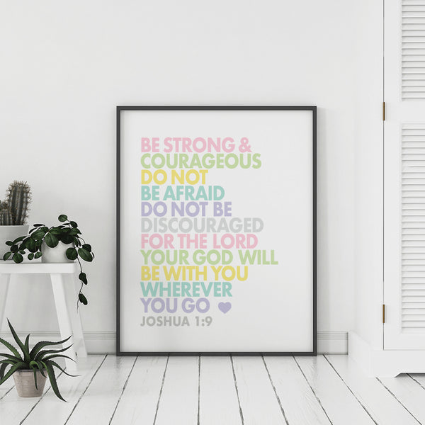 Joshua 1:9 Wall Art