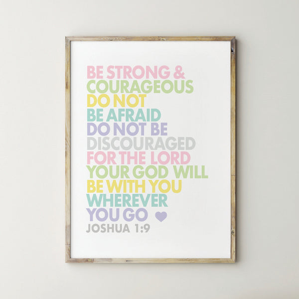 Joshua 1:9 Wall Art