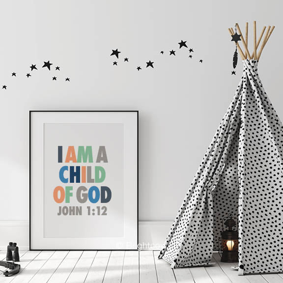I Am A Child of God Print