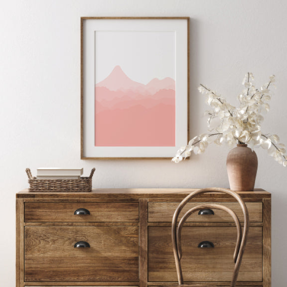 Pink Landscape Wall Art