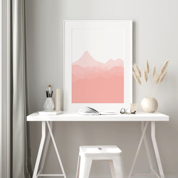 Pink Landscape Wall Art
