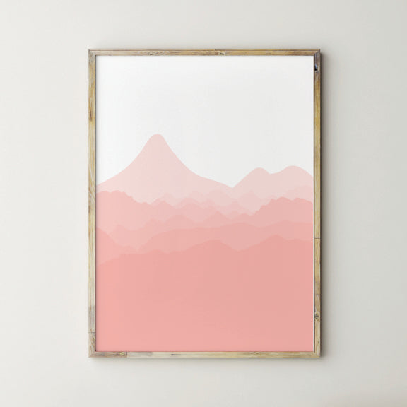 Pink Landscape Wall Art