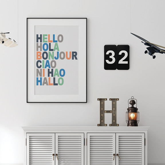 Hello in Different Languages Printable