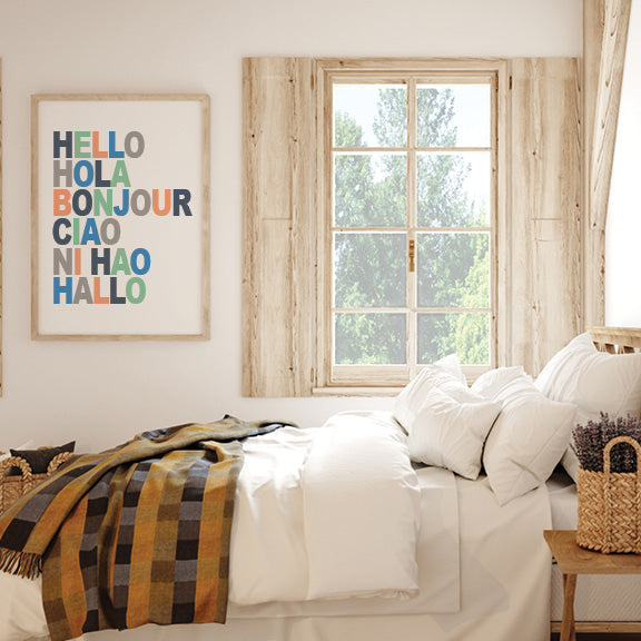 Hello in Different Languages Printable