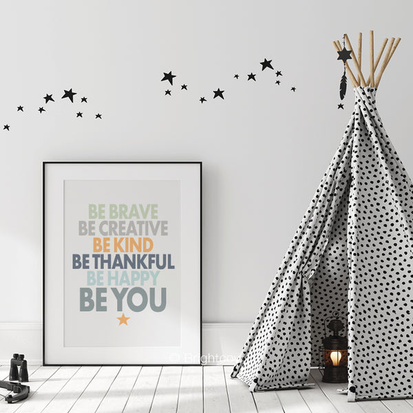 Be brave be kind be you printable