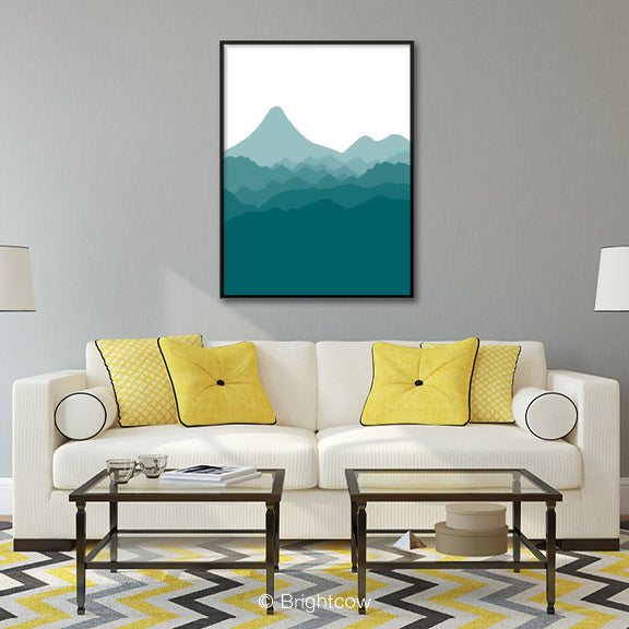 Turquoise wall art