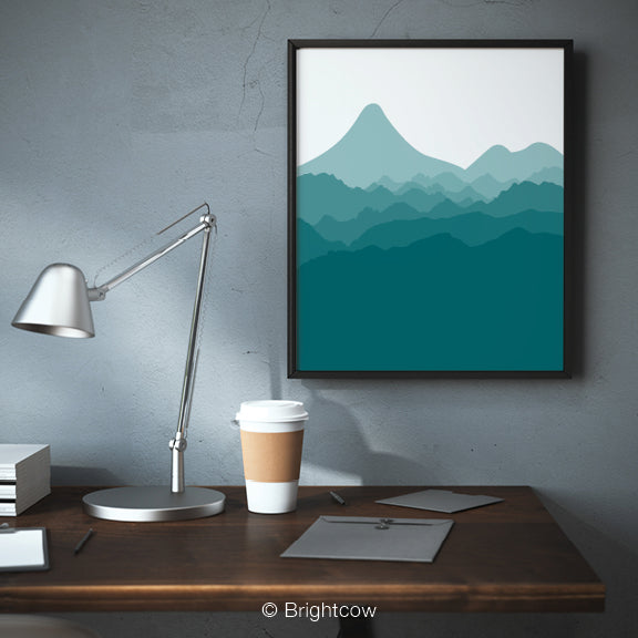 Turquoise wall art