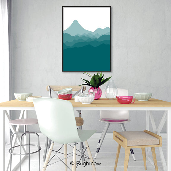 Turquoise wall art
