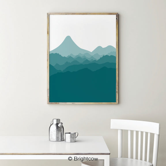 Turquoise wall art