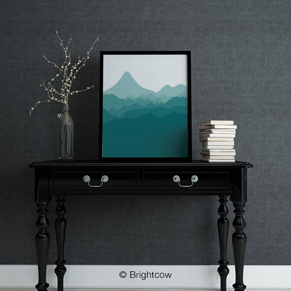 Turquoise wall art