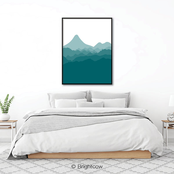Turquoise wall art