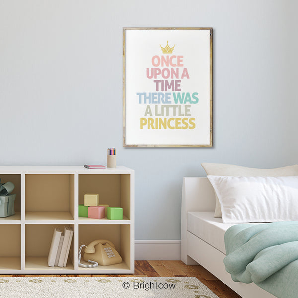 Princess nursery wall art