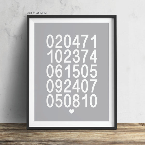 Family Dates Wall Art