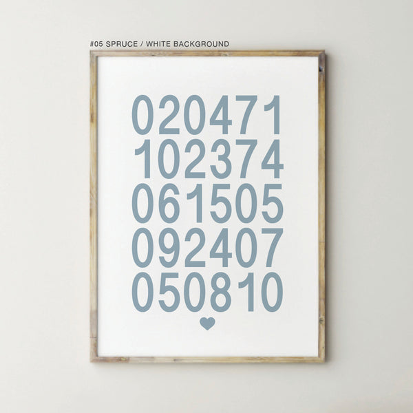 Family Dates Wall Art
