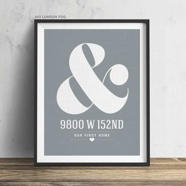 Ampersand wall decor in Gray