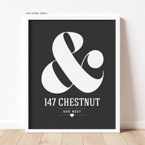 Ampersand Home Address Decor
