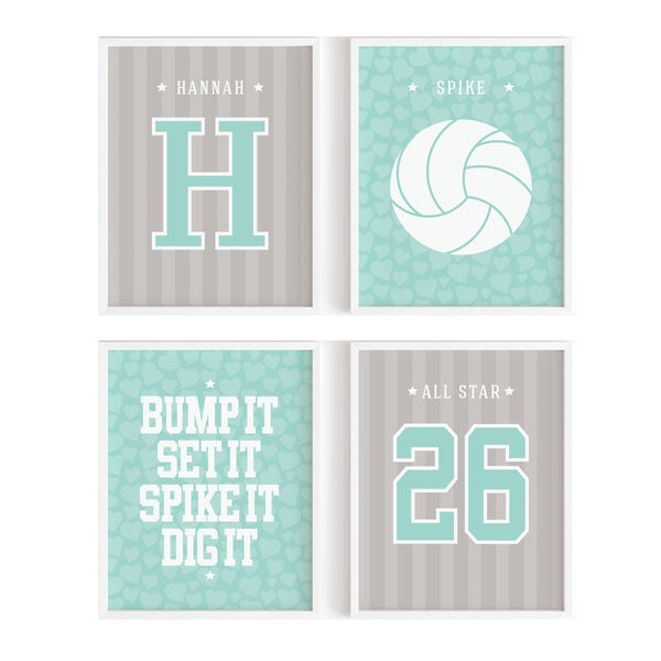 volleyball Player Print set