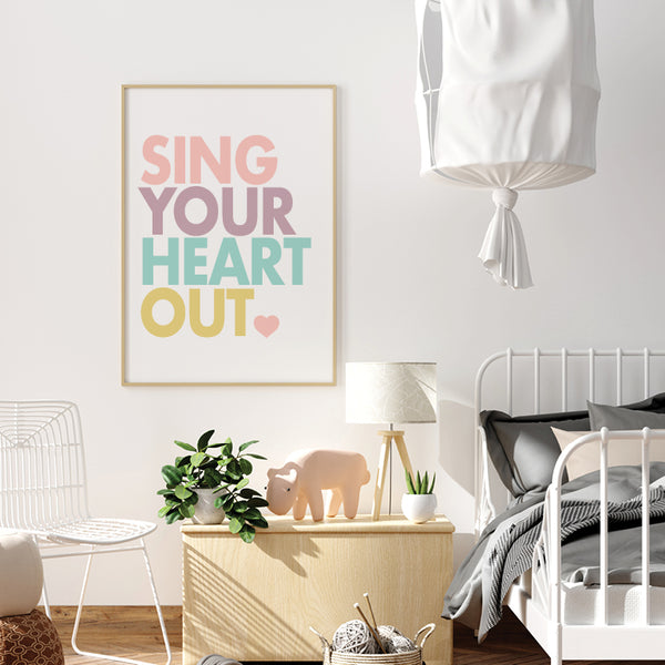 Choir girl wall quote art