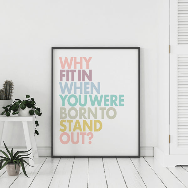 Downloadable nursery wall poster