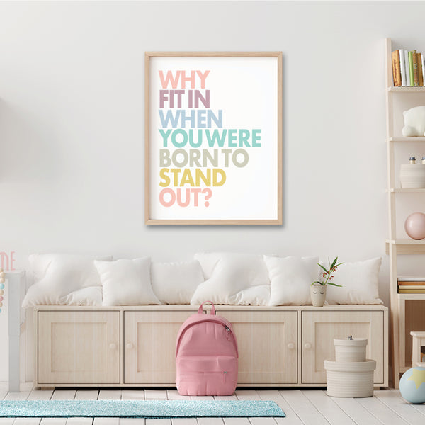 Paster nursery wall art print