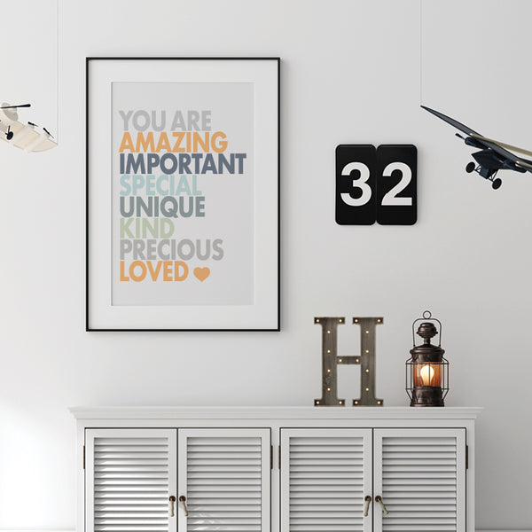 You are amazing important special wall decor