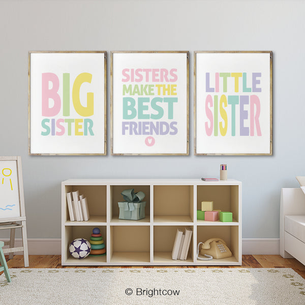 big sister little sister room decor