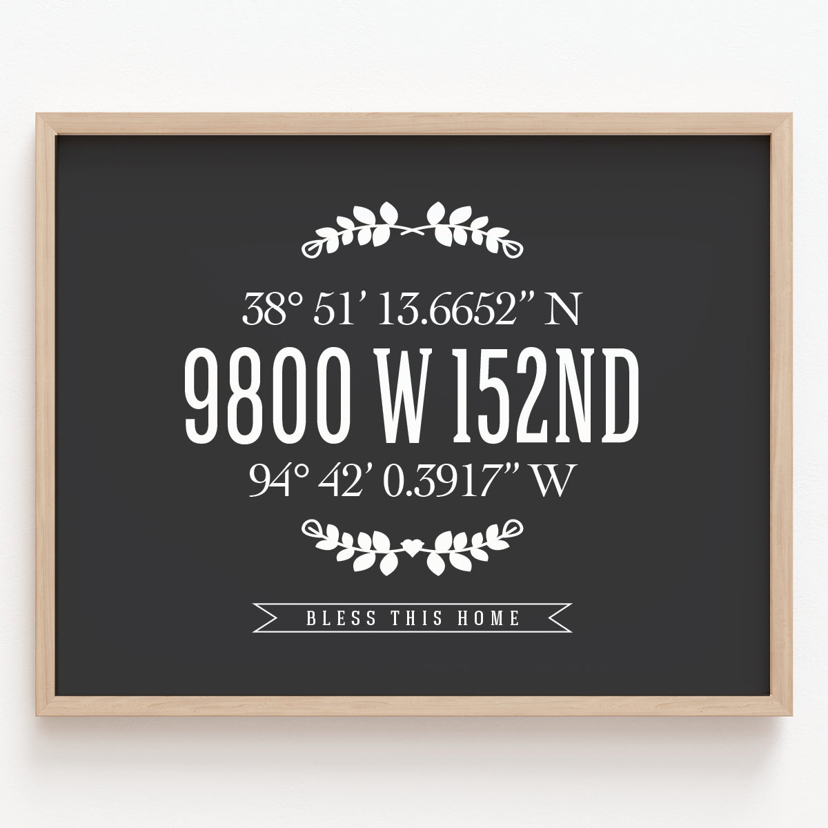Realtor closing gift personalized home address sign