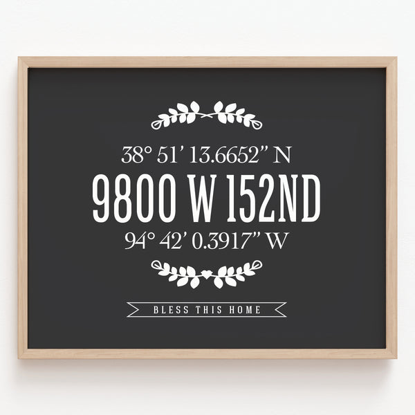 Realtor closing gift personalized home address sign