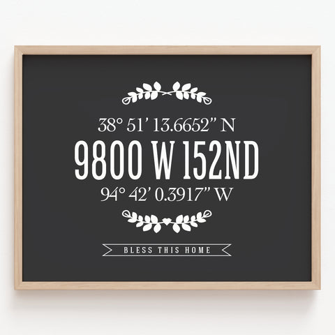 Realtor closing gift personalized home address sign