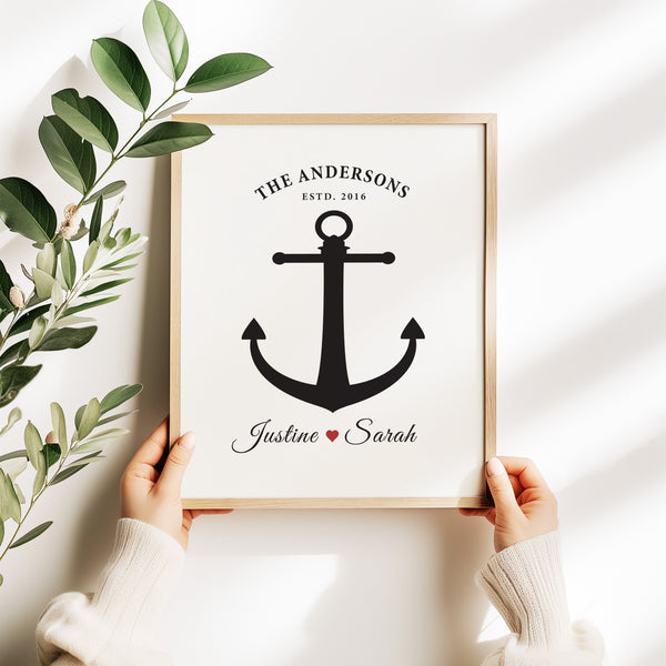 anchor anniversary print