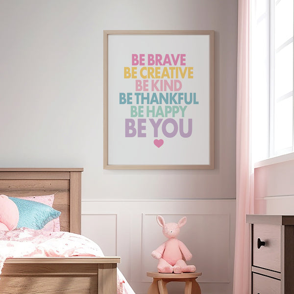 Encouraging Wall Art for Kids