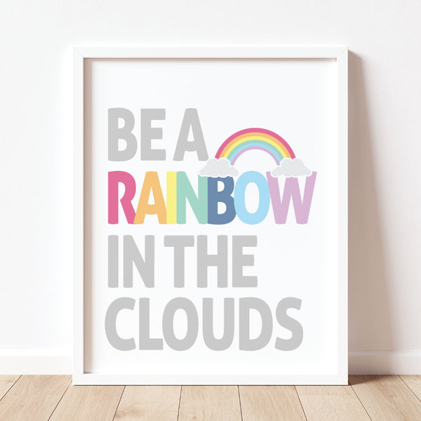 Rainbow nursery wall Printable