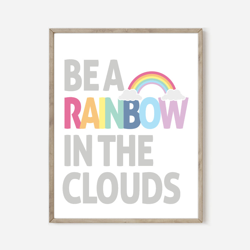 Rainbow Girls Room Decor Printable